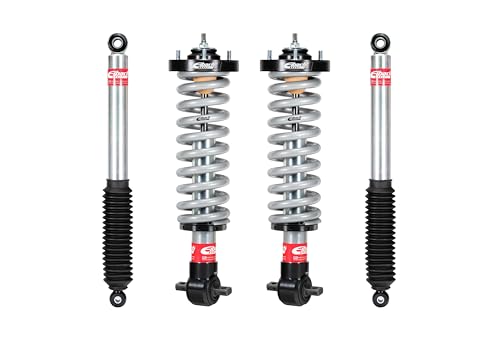 Eibach Suspension Lift Kit, PRO-TRUCK-LIFT STAGE 2, 1-3/4 to 4 in Front Lift, 0 to 1-1/2 in Rear Lift, Shocks/Springs, compatible with GM Fullsize Truck 2014-18, Kit