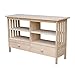 International Concepts Unfinished Mission, Brown (TV-31) Entertainment/TV Stand