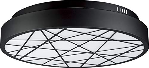 ET2 E20643-61BK Intersect Large Scale LED Flush Mount Ceiling Light, 1-Light 68 Watt, 5