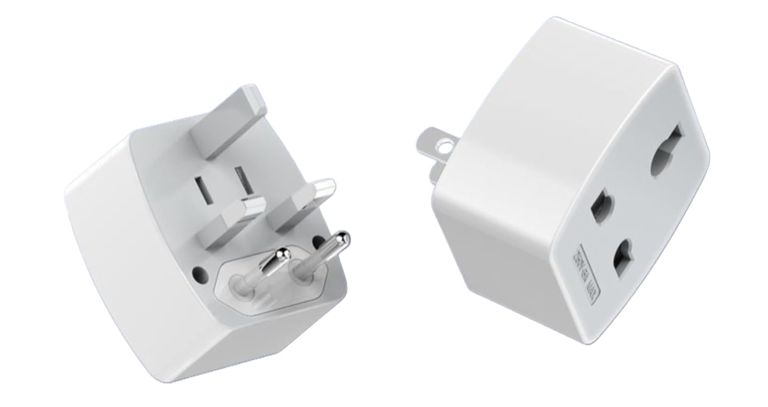 iCreator Universal Travel Adapter with Child Safety Shutter - Pack of 3 | Compact and Portable Worldwide Plug - Can Use Over 150 Countries, Including UK, Europe, USA - White (B0DDYCN8VY) Amazon Price History, Amazon Price Tracker