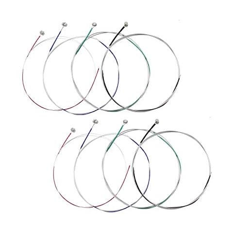 GOSONO 2 Set of 3/4 4/4 Violin Strings Steel Core GDAE Ball Head A703 Cover