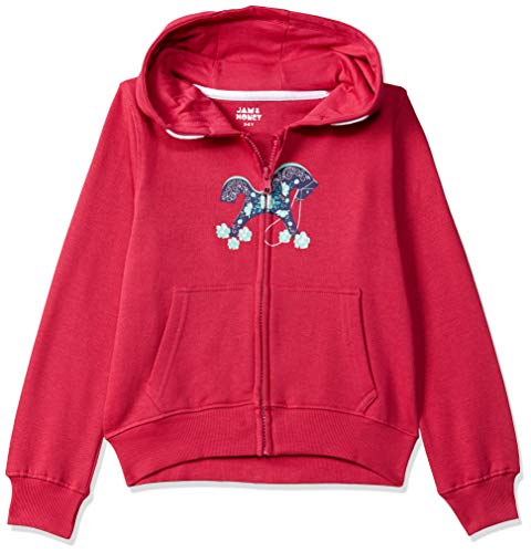 Image of Amazon Brand - Jam & Honey Girl's Cotton Winter Regular Fit Hooded Sweatshirt