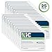 KICTeam - Cleaning Cards for Thermal Printers (25 Cards) - Presaturated with Quick Drying Solution to Clean 4in Receipt Paper Thermal Printers