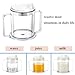 PENINSULA LOVE Double Handle Adult Sippy Cup Transparent Plastic Mug Elderly Drinking Aids Feeding Cup Spill Proof Handicap Mug for Hot and Cold Beverages