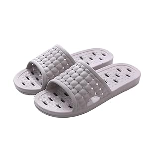 Quick Drying Shower Slippers for Women Men, Non Slip Lightweight Open-toe Travel-friendly Breathable Shoes Slide Slippers for Bathroom,Indoor,Outdoor