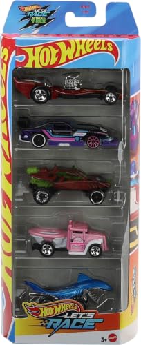 Hot Wheels Let’s Race 5-Pack of Toy Cars & Trucks