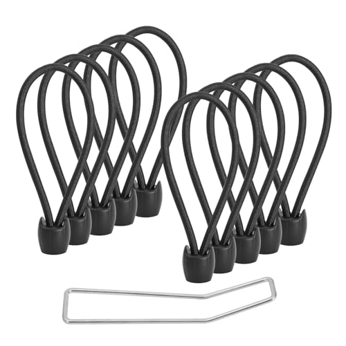leskep Fitness Trampoline Elastic Rope 8mm Thick Replacement Bungee Cords for Trampoline Heavy Duty Bungee Rope with Pull Tool Trampoline Parts (10) by leskep - Used condition - US$18.14