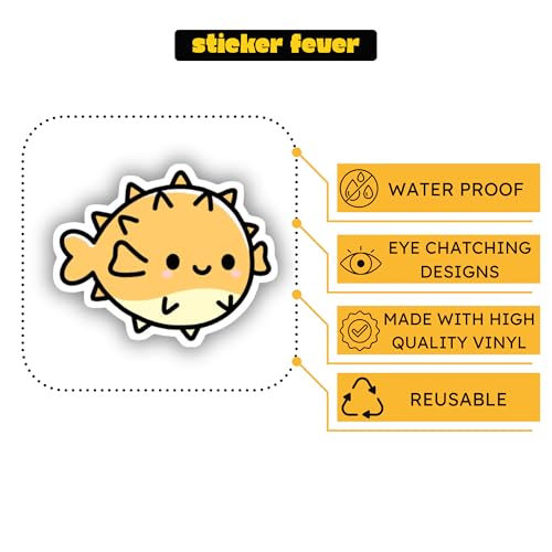Image of Pack of 15 Cute Animals Stickers for Laptops /Mobiles /Guitar /Journal etc. (Cute Animals)
