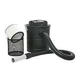 KaminoFlam Aschesauger Kamin - Aschestaubsauger mit Motor - Kaminsauger mit Metall Behälter, 15 l - Asche Staubsauger mit starkem Filter - 800 W