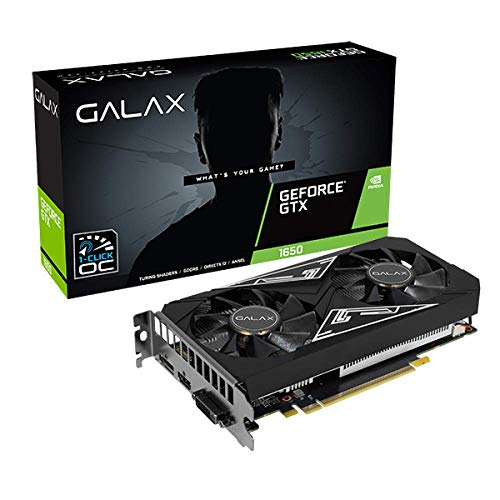 Placa de video galax geforce gtx 1650 ex plus 1click oc 4gb ddr6 128bits - 65sql8ds93e1