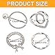 QEDBOJE 5 Stück T Shirt Clip Schnalle Schal Ringe Broschen Schalring Clip Gürtelschnallen Damen Legierung Schal Clips Seidenschal Ring Saum Knoten Hemd Krawattenklammer Ringschnalle