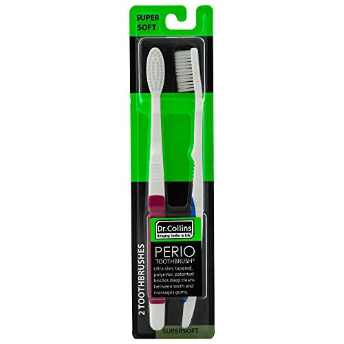 Dr. Collins Perio Toothbrush Value Pack 2 Count