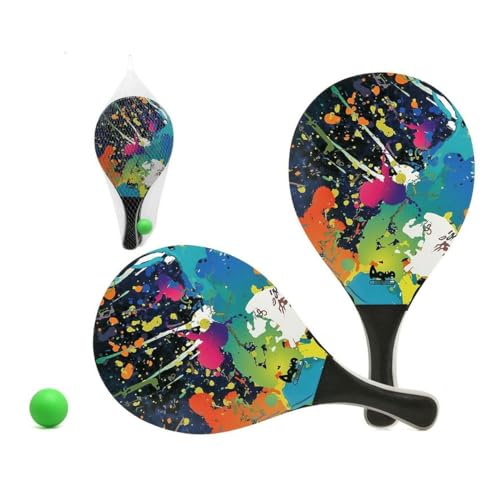 BigBuy Sport Juego de Raquetas Paintball de Playa