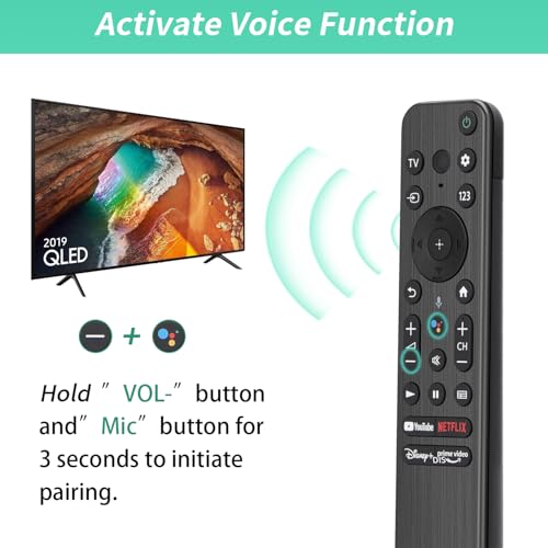 Image of for Sony-TV-Remote, Compatible with Sony Remote Control for Smart TV with Voice Control RMF-TX800U, for XR /XBR /KD /K Series 4K LED OLED Google /Android TVs
