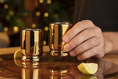 Old Southern Brass The Original 50 Caliber Brass Ceramic Shot Glasses thumb #2