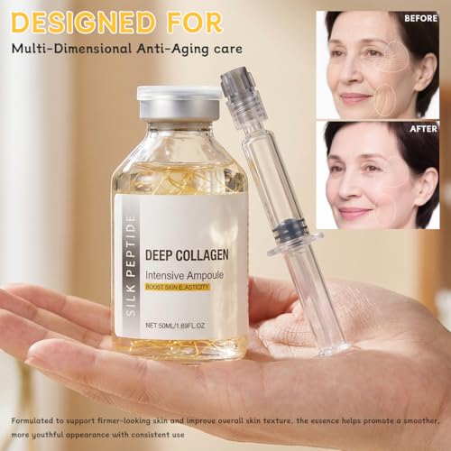 Generic 2PCS Silk Peptide Intensive Lifting Ampoule,instant Face lift Serum, Smooths Wrinkles, Improves Elasticity, Hydrating, Tightening, Suitable For All Skin Types