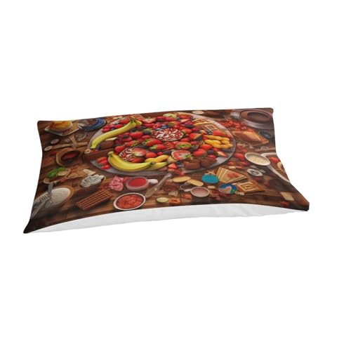 Housse de couette microfibre de qualité supérieure avec impression 3D banane fraise - 6