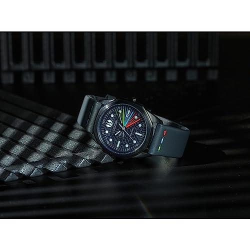 Image of Citizen Men's Eco-Drive Star Wars Darth Vader Black Ion Plated Case Watch with Gray Leather Strap, Black Dial (Model: BM7498-00W)