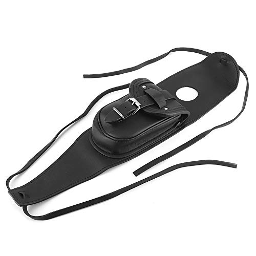 Pochette de réservoir sacoche moto cuir PU rangement essence avec sangles