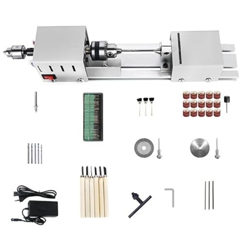 Generic Wood Lathe Machine DIY Woodworking Miniature Buddha Pearl Lathe Grinding Polishing Beads Wood Drill Rotary Tool 12-24VDC MINGPING (Color : Group 2), ENCGRNNCE-GROUP2