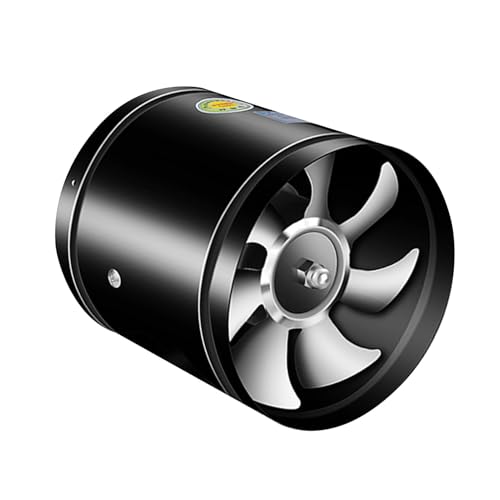 Jiawu Kanalventilator, 220 V Hochgeschwindigkeits-Abluftventilator für den Küchenkeller (4 Zoll 20W)