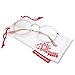 grinderPUNCH Retro Round Clear Lens Glasses Metal Frame - Gold