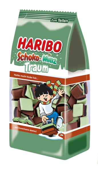 Haribo Schoko-Minz Traum Konfekt 300g im 2er Pack | Klassisches Lakritz mit erfrischender Pfefferminze & feiner Schokolade… – Ansicht 2