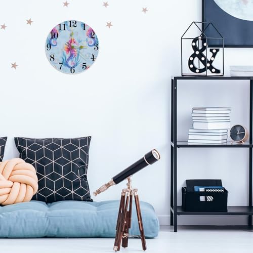 Horloge quartz à bulles d'hippocampe pour remplacer les horloges bruyantes de la maison