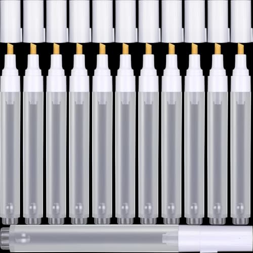 Marqueurs vides rechargeables 6mm pour encre à huile et eau avec pointe plate ronde