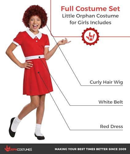 Disfraz Little Orphan para niñas talla XL miniatura 2