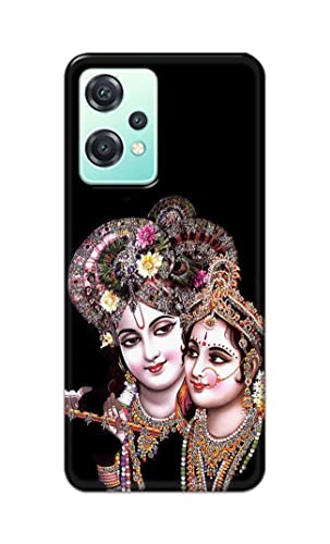 Image of PRINTFIDAA� Printed Hard Back Cover Case for OnePlus Nord CE 2 Lite 5G Back Cover (Radha Krishna) -2808