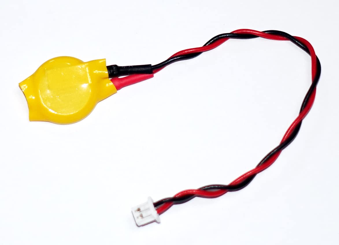 国内発送 CMOS BIOS バックアップ電池 2次電池 リード線付き ML1220(コネクタ2ピン・ケーブル2本タイプ)