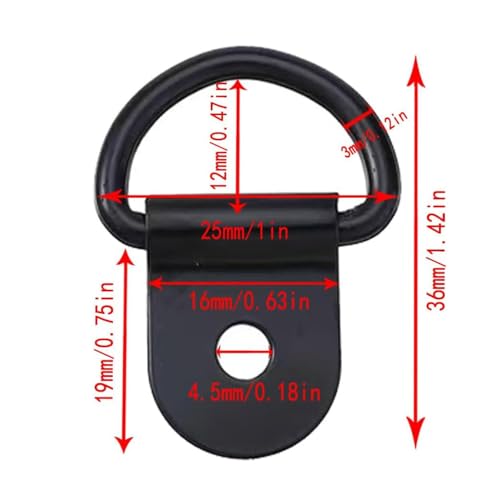 Image of 20Pcs D Ring Picture Hangers with Screws, Stainless Steel Frame Hanging Ring for Picture Painting Frame Cross-Stitch.