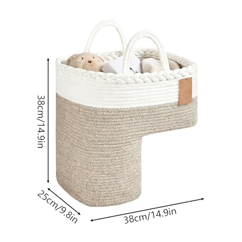 Corbeille pour escalier tressée : simplifiez le rangement entre vos étages - 6