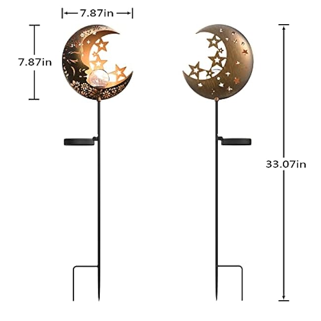 Moon Solar Lights Solar Lantern with Warm Light