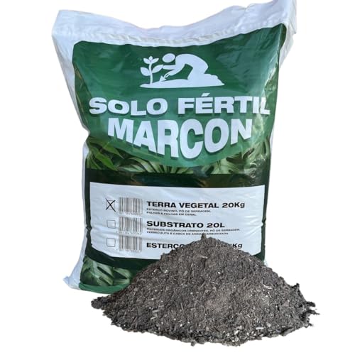 Terra Vegetal 20kg Orgânica Para Plantas Jardins Horta E Vasos