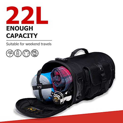 Bolsa trasera impermeable para motocicleta de 22L miniatura 4
