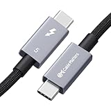 [Intel認定] Cable Matters 80Gbps 編組Thunderbolt 5 ケーブル - 1m、[最大120Gbps帯域幅ブースト・240W充電・8K / 4K@540Hz]、サンダーボルト5 ケーブル、Thunderbolt 4/USB4/USB-C対応、ブラック