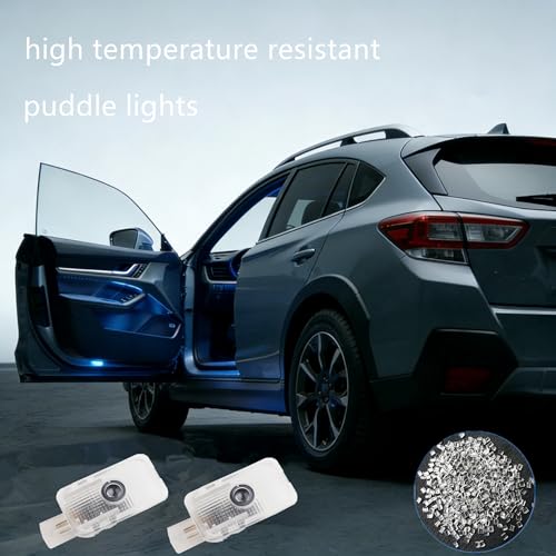 Luces LED para puertas de auto con logo azul compatible Forester miniatura 4