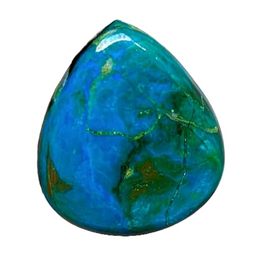 Cabochon en opalina naturelle poire 32x28x8mm pour création de bijoux