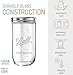Humutan BHL JARS Mason Jars Wide Mouth 24 oz Bundle with Non Slip Jar Opener brand Set of 4 Mason Jars - Canning Glass Jars with Lids and Bands