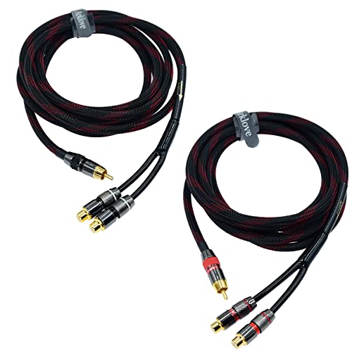 Cable divisor RCA Arklove de 10 pies blindado y sin interferencias para audio nítido de dos vías