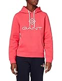 red hoodie champion Baumwollmischung GANT Damen Lock UP Sweat Hoodie Kapuzenpullover, Watermelon RED, L