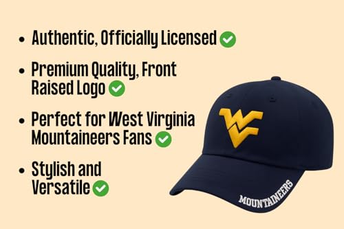 West Virginia Classic Edition Gorra ajustable azul miniatura 5