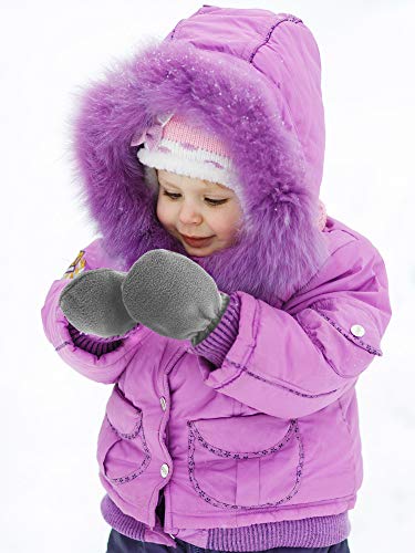 Image of SATINIOR 3 Pairs Baby and Toddler Winter Mittens Kids Fleece Warm Mittens for Baby Boy & Girl