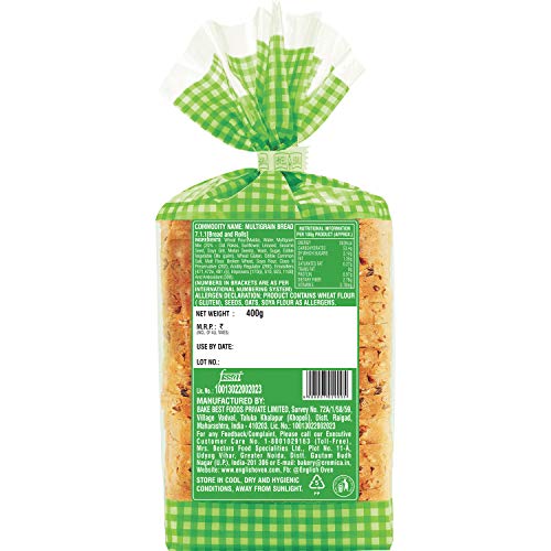 English Oven Zero Maida Multigrain Bread, 400 g