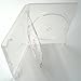 Price comparison product image Vision Media - 3 Way Triple Clear Amaray - DVD/CD/BLU RAY Case -(5) pcs 14mm Spine