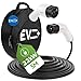 Produktbild EV + Elektrofahrzeug-Ladekabel - Typ 2 auf Typ 2-5 Meter PHEV Ladekabel - 3-Phase 32A (22 kW) Schwarz- Gratis Tragetasche - EU CE IP55