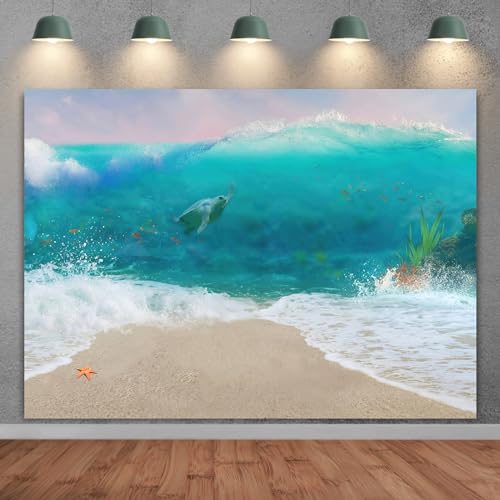 Fondo azul de vinilo para fotografía 10x8ft miniatura 2