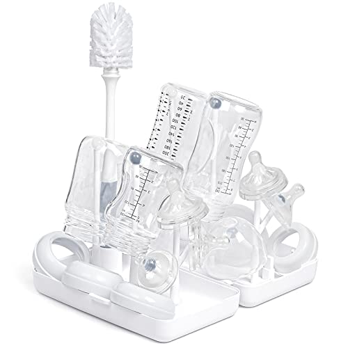 Image of Termichy Travel Baby Bottle Drying Rack, Compact Size with Large Capacity for Working Mom, Visit Families, Friends or Camping with Baby